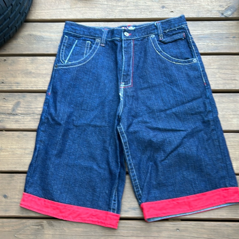 Raw Blue Denim Shorts (Las)